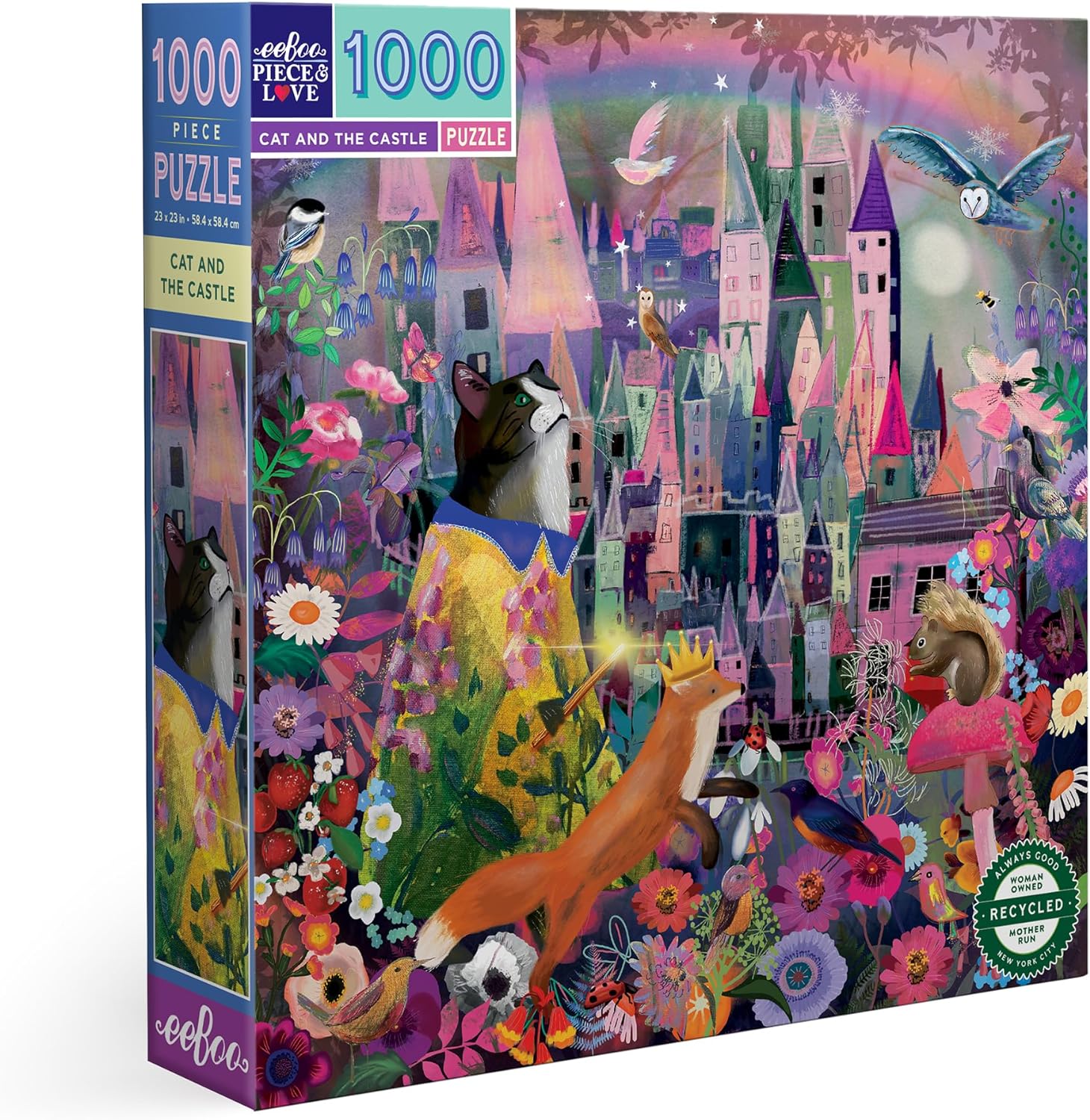 eeBoo - Cat and the Castle By Claire Westwood 1000 pcs.
