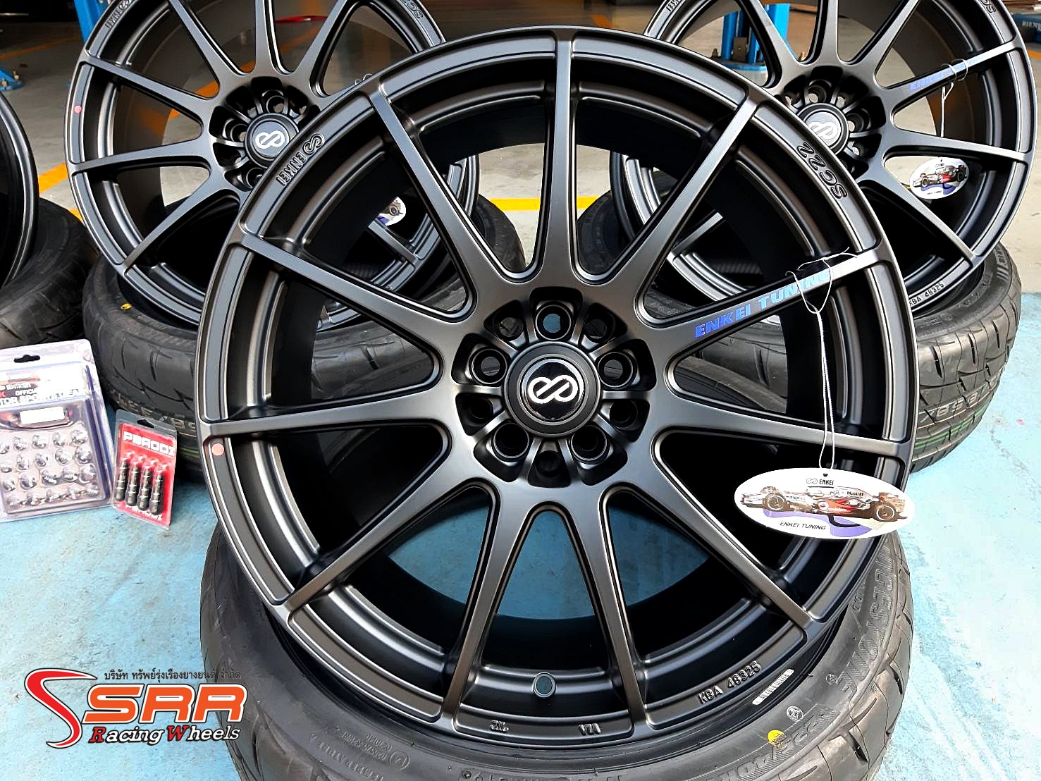 ENKEI TUNING SC22 ขอบ18 ET+40 10H100-114.3 DBK2K