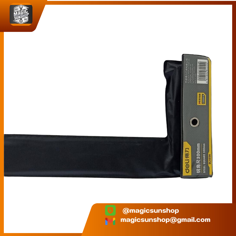 DELI ฉากเหล็ก DL4036 Square Ruler 300mm