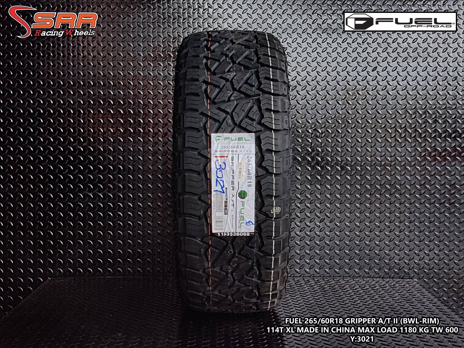 FUEL GRIPPER A/T II 265/60R18 ยางแบรนด์America ปี2021 ราคาพิเศษ