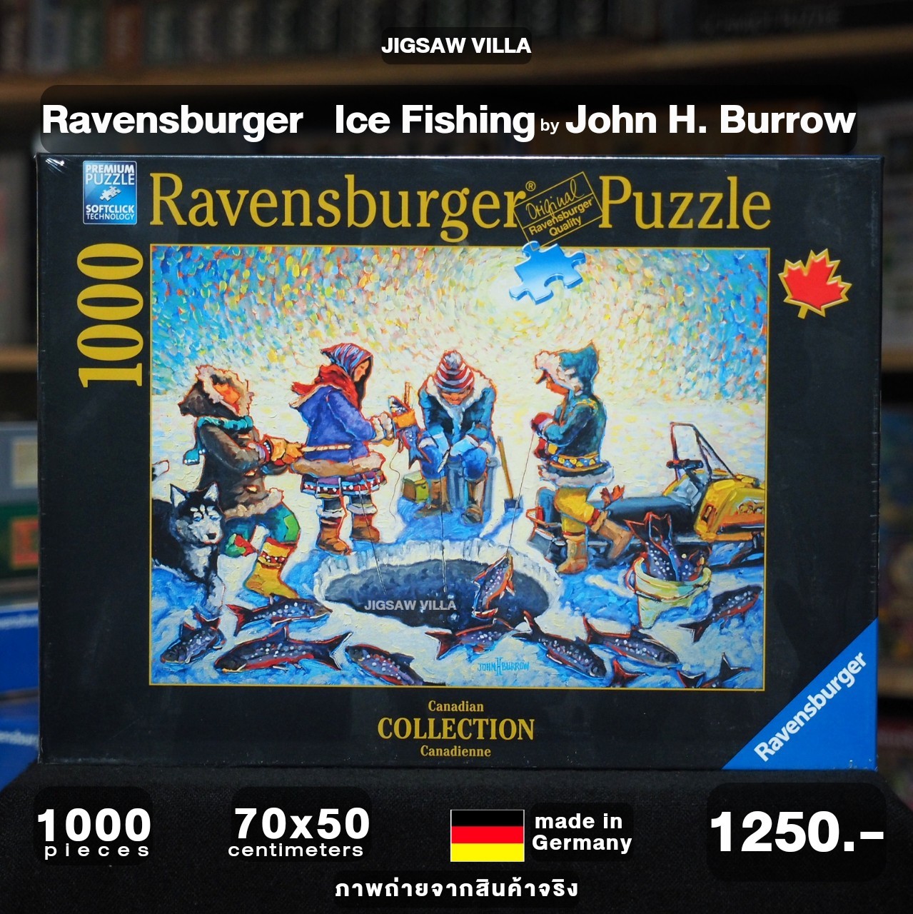 Ravensburger - Ice Fishing by John H. Burrow 1000 pcs.