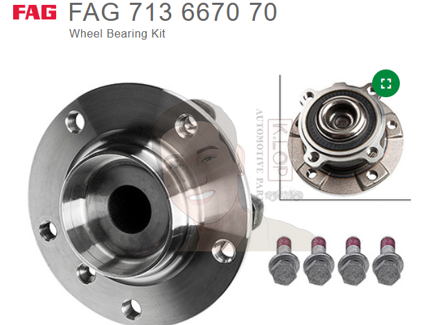 ยี่ห้อ FAG Kit ดุมล้อหน้า BMW E60 ( 1 ข้าง )