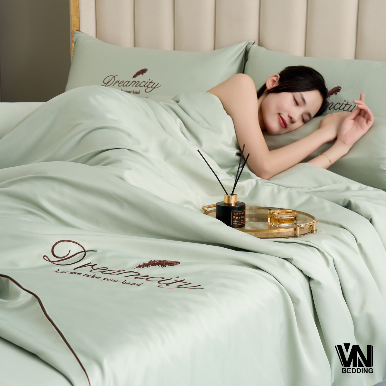 ชุดนวมใยไหมซาติน 7 ฟุต (6ชุด)