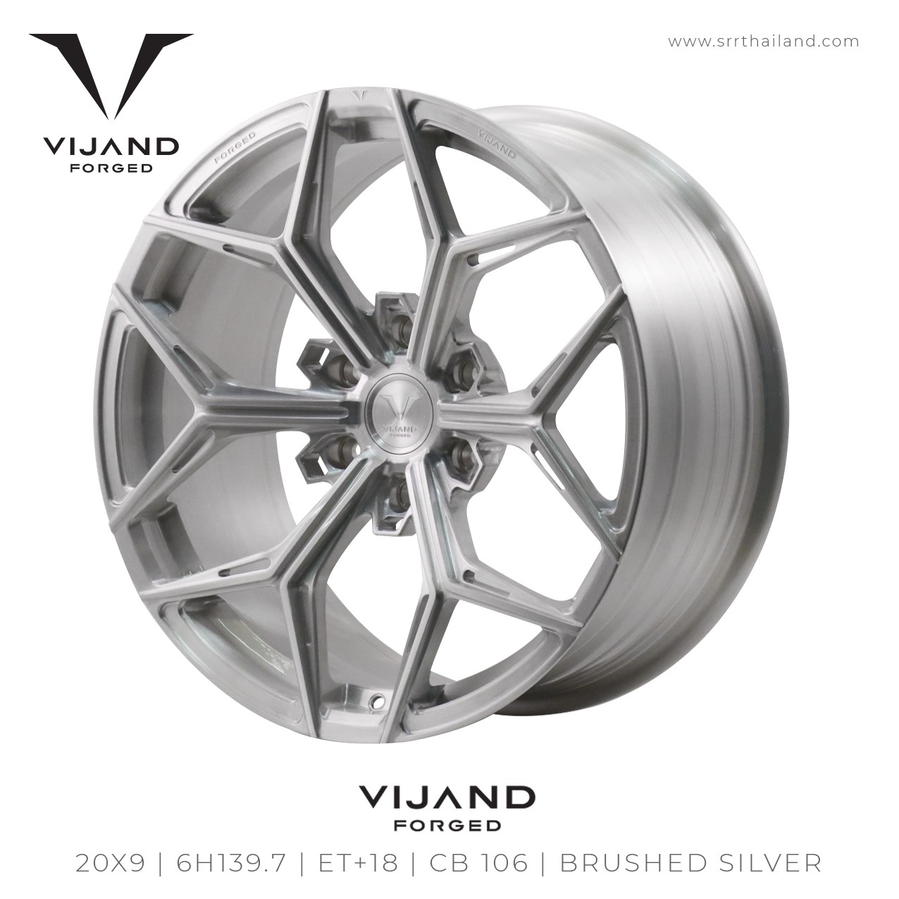 VIJAND FORGED ล้อแท้ ขอบ20 6x139.7 ET+18 มีจำหน่ายที่ร้านSRR