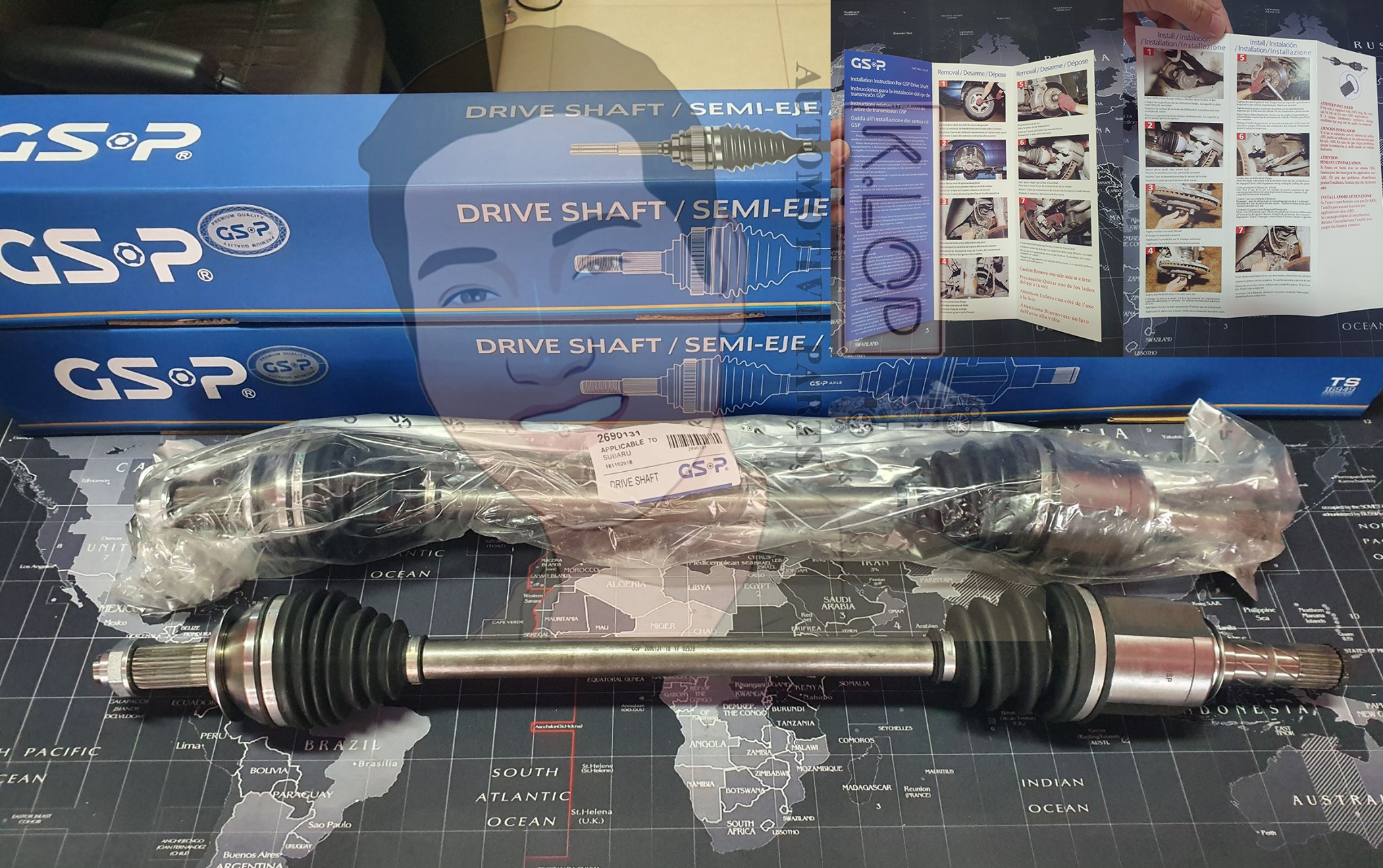 รหัสสินค้า 2690131 เพลาขับรถยนต์(GS-P) (ด้าน L/R) SUBARU XV ปี 2012-2014***ราคาต่อคู่