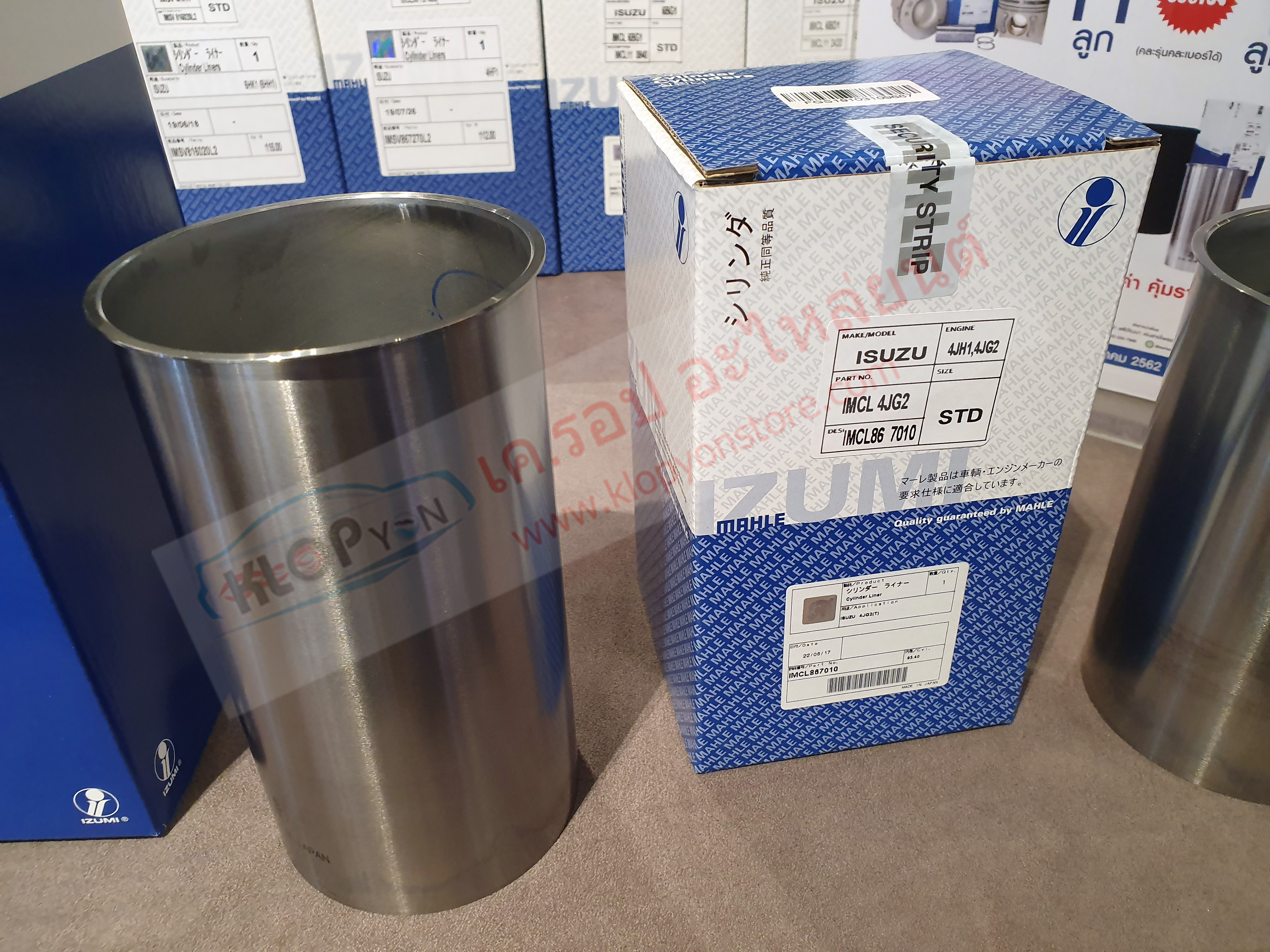 รหัสสินค้า IMCL 4JG2 ปลอกสูบ(MAHLE IZUMI) ISUZU 4JH1 4JG2 หลัง 97 BORE 95.4 มม.