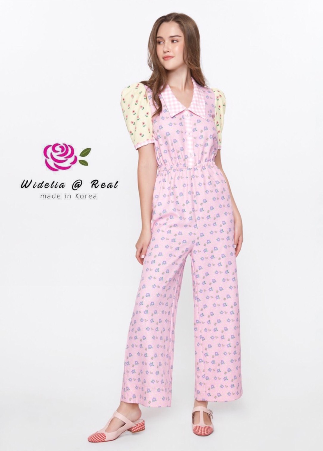 Lyn Jumpsuit จั้มสูทขายาว แขนสั้น ตัวนี้น่ารักโครตๆ พูดได้เต็มว่าผ้าอย่างดี