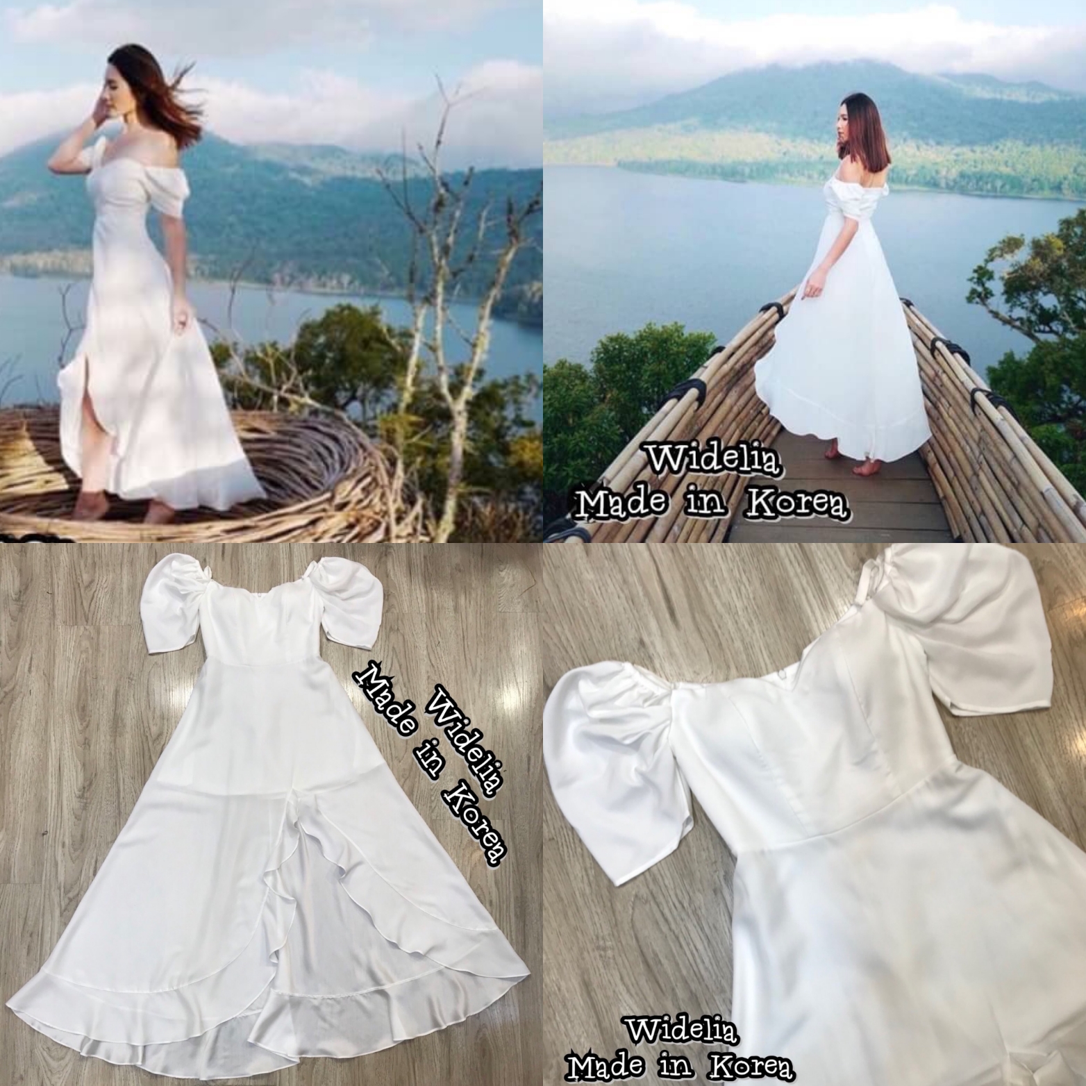HTY Maxi dress:: เดรสปาดไหล่แขนสั้น เว้าอกโค้งสวย ช่วงแขนจับจีบปล่อยแขนทิ้งตัวดูสวยสุดๆ
