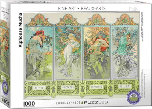 Eurographics - The Four Seasons (Variant3) by Alphonse Mucha (Non-Pattern) 1000 pcs.
