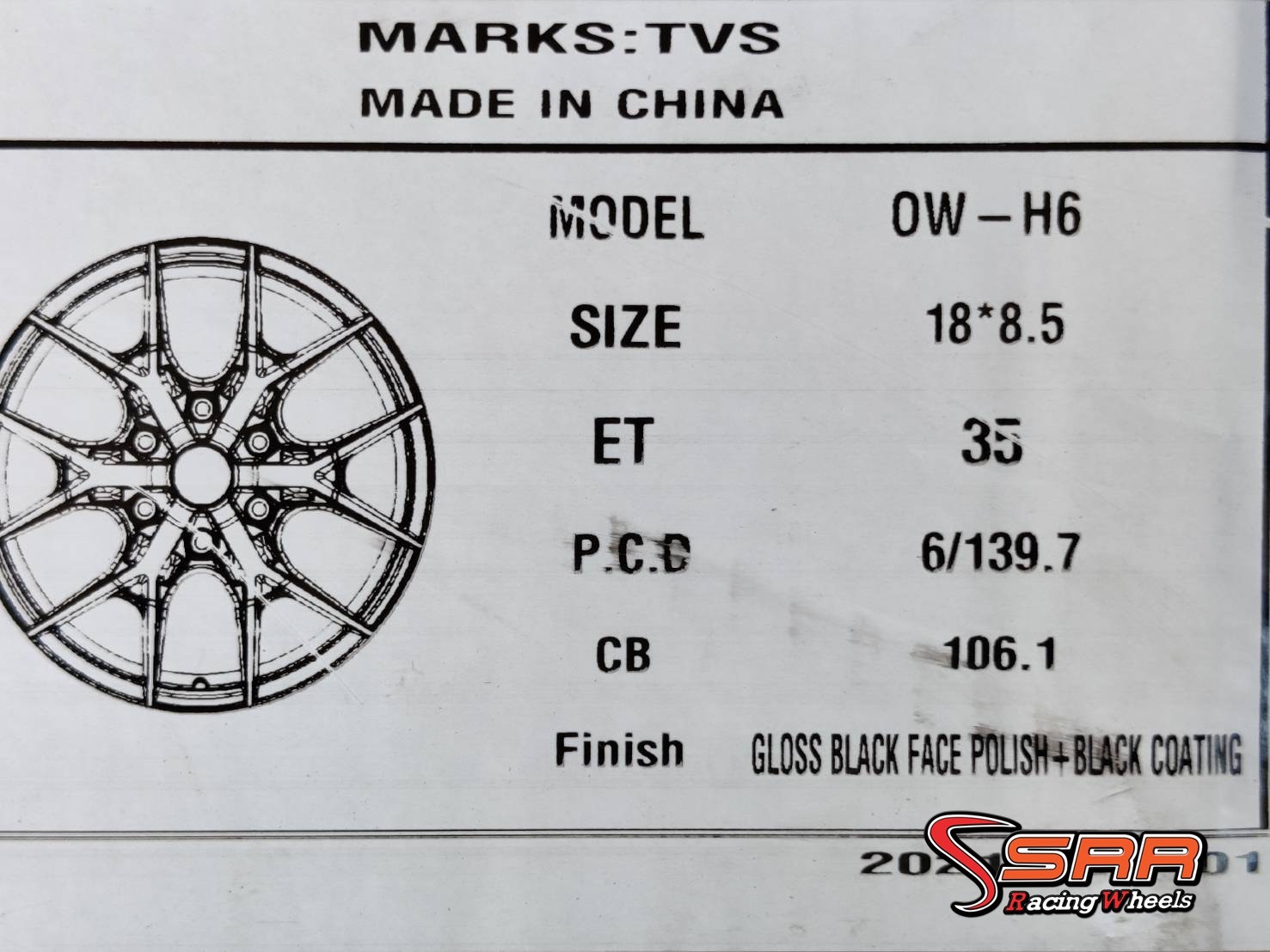 OASIS OW-H6 18x8.5 6H139.7 ET35 GBFP BC ราคาพิเศษ