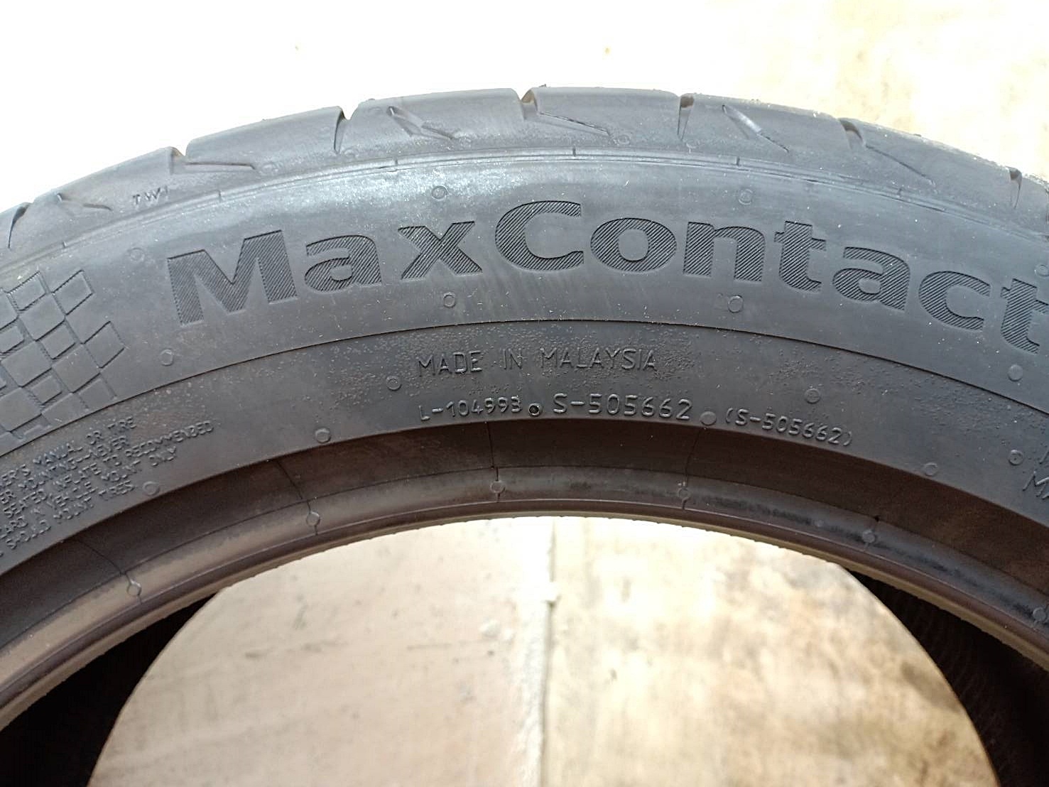 CONTINENTAL MC6 235/50R18 ยางปี19 ราคาเส้นละ 4,750 บาท