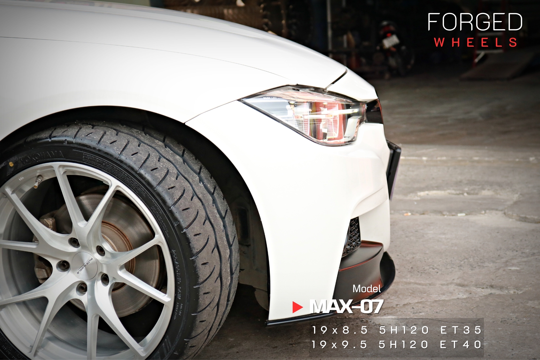 FORGED MAX-07 ขอบ19 5H120 สำหรับใส่รถBMW Series 3