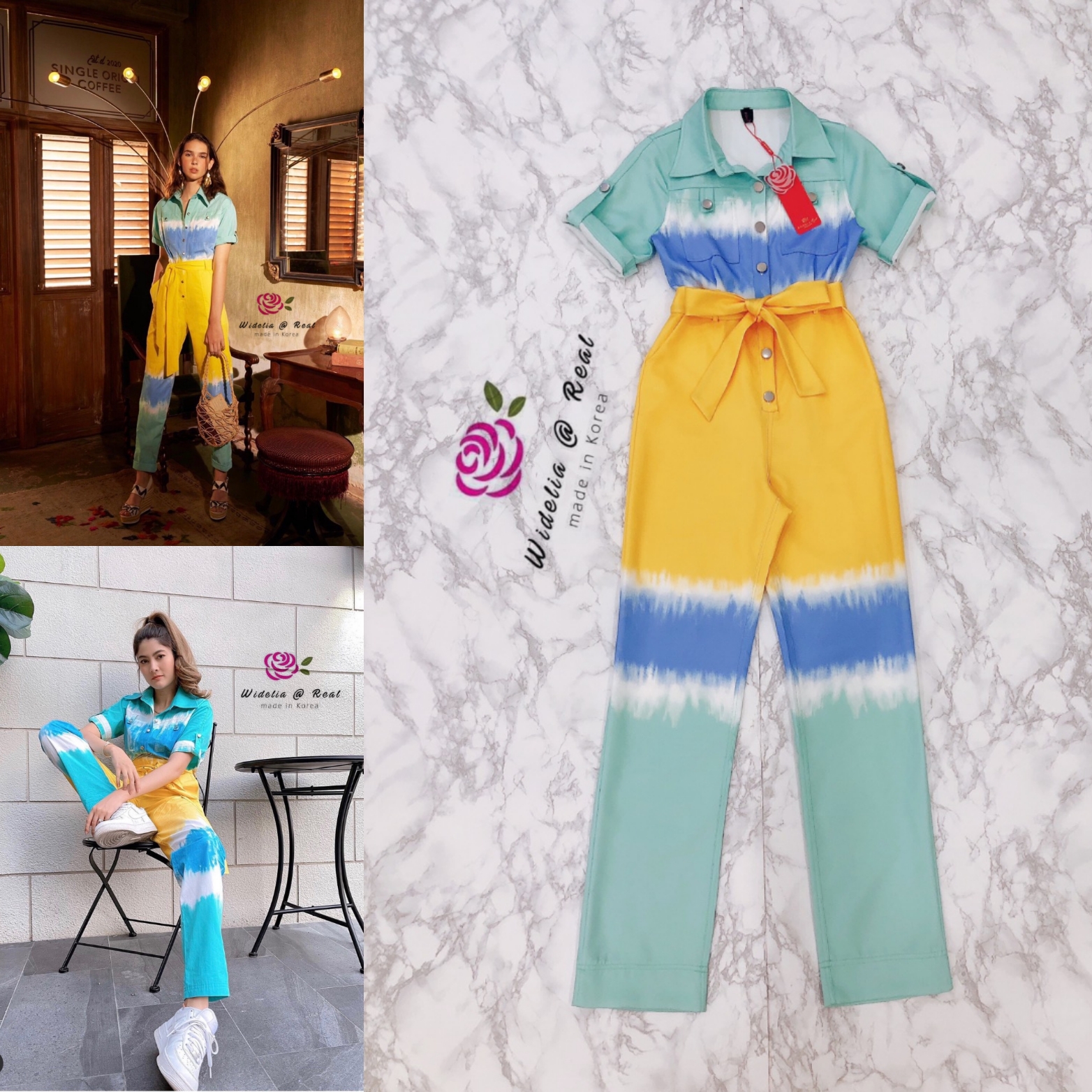 TP Jumpsuit จั้มสูทขายาวแขนสั้นสุดชิค