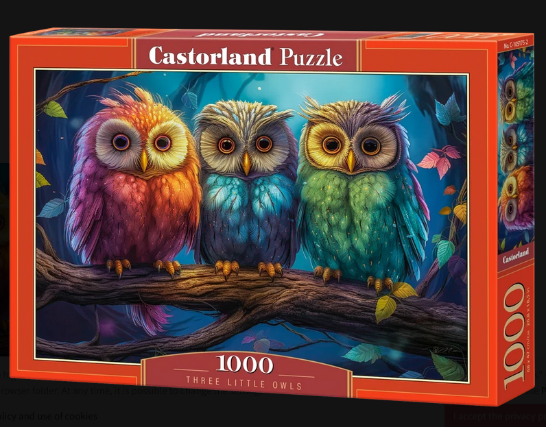 Castorland - Three Little Owls 1000 pcs.
