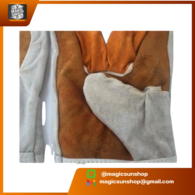 926474 ถุงมือเชื่อมหนังท้อง แบบสั้น 10"