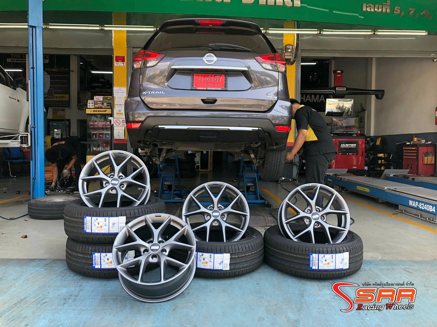 BBS SR017 ขอบ18 5H114.3 ET+40 HIMALAYA GERY ล้อแท้GERMANY ที่SRR