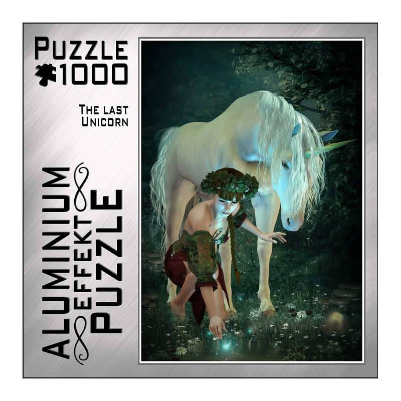 ALUMINIUM EFFEKT PUZZLE - The Last Unicorn 1000 pcs.
