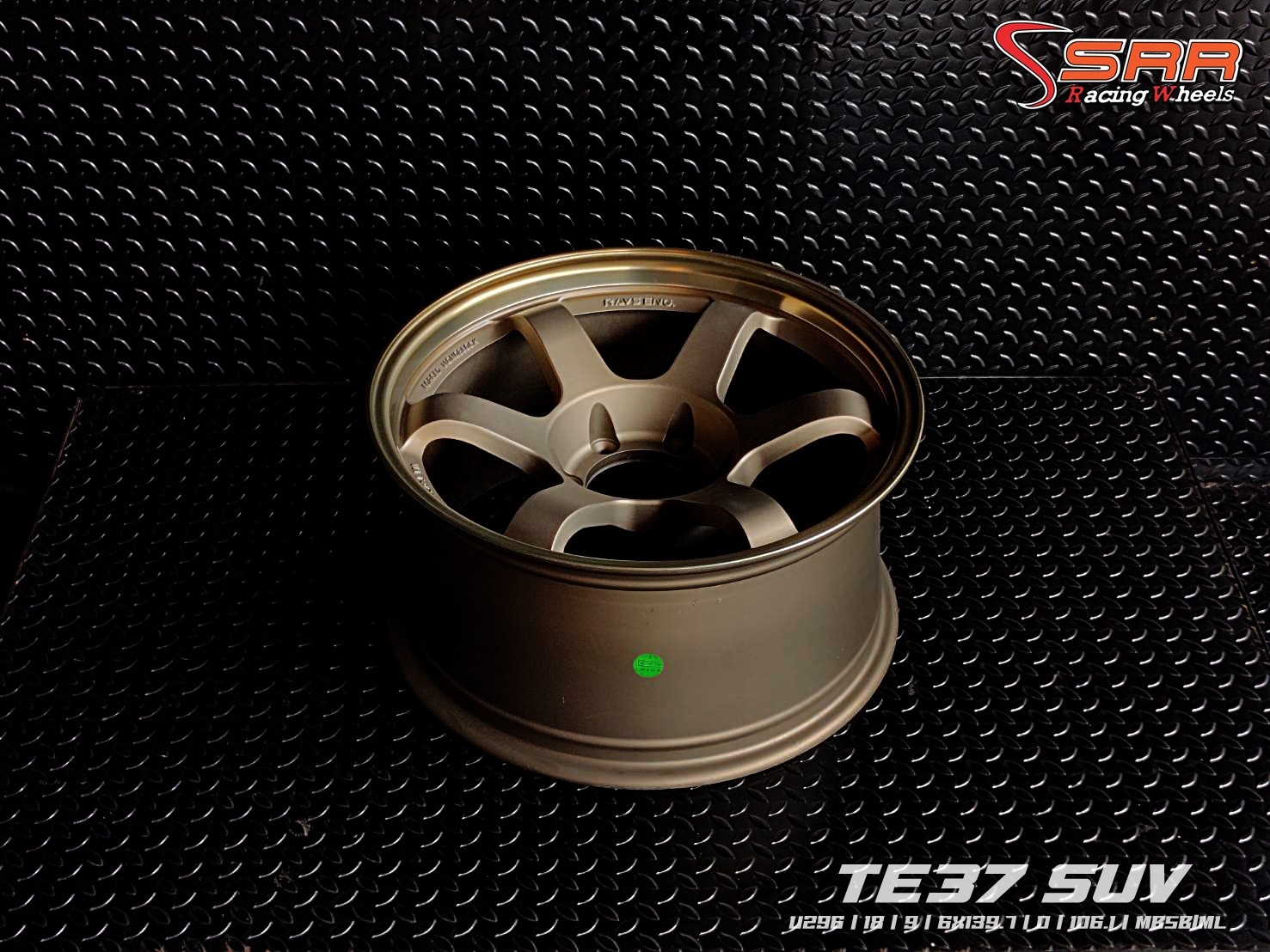 TE37 SUV U296 ขอบ18x9.0 6H139.7 ET0 MBSB/ML ชุดละ 14,000฿