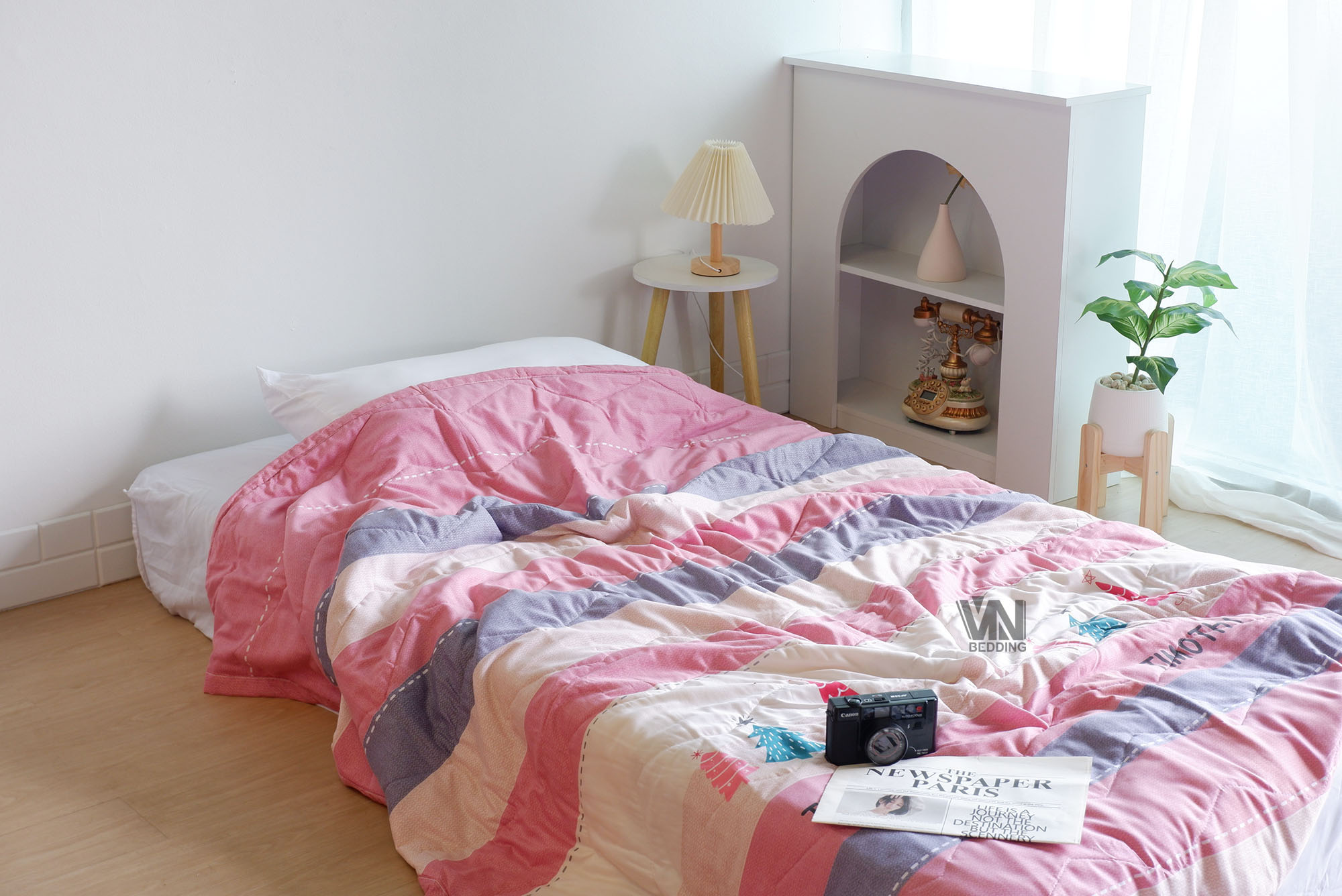 ผ้านวมใยไหมญี่ปุ่นแบบบาง 6 ฟุต (10ผืน)