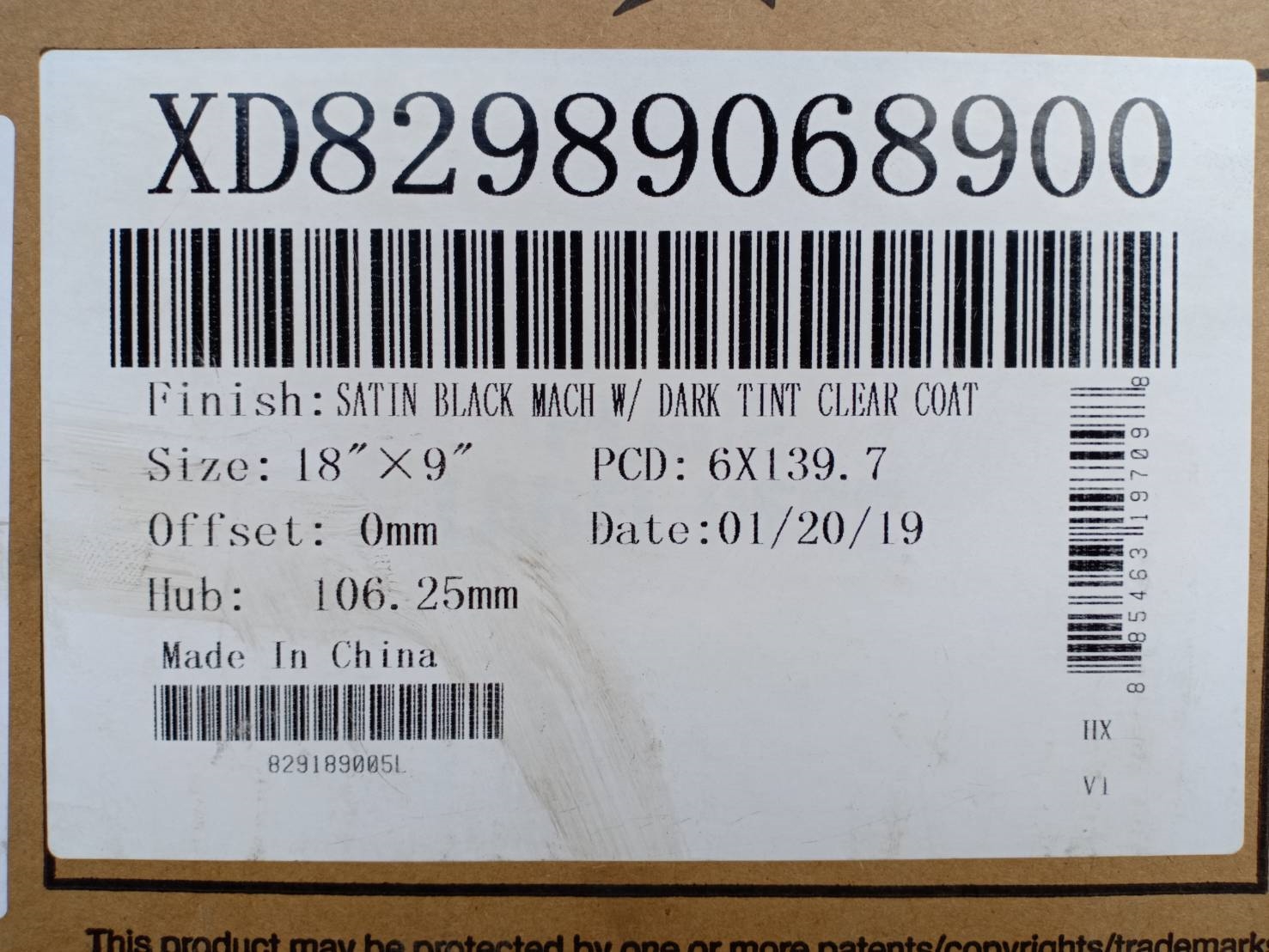 XD829 XD-SERIES KMC ขอบ18 ET+0 6x139.7 ราคาวงละ 11,500 บาท