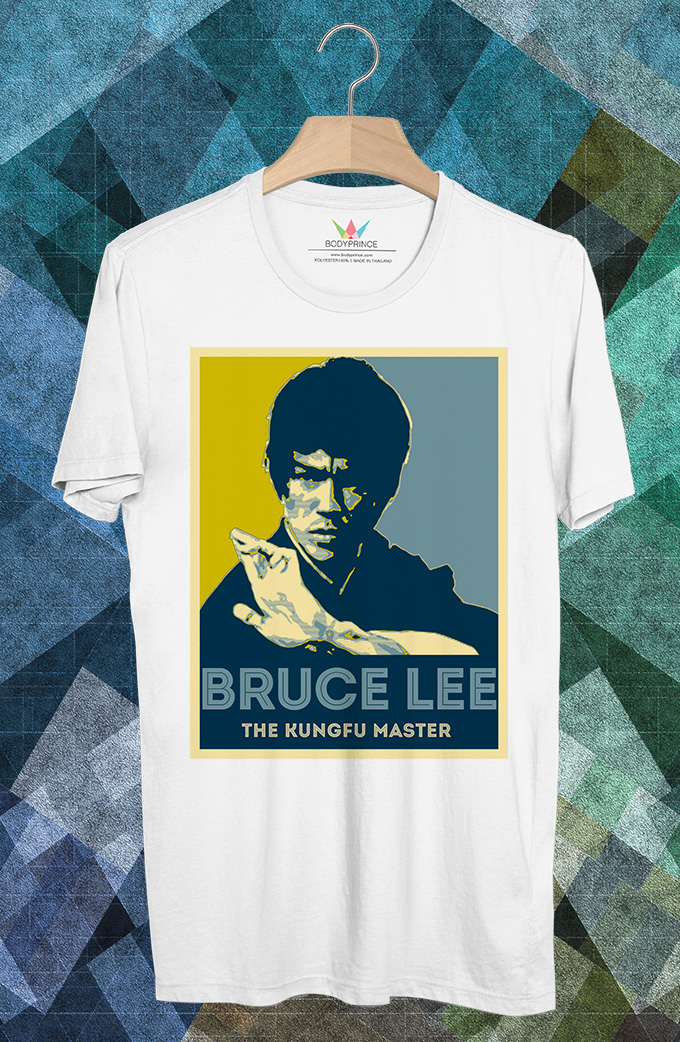 BP856 เสื้อยืด Bruce Lee #Yellow