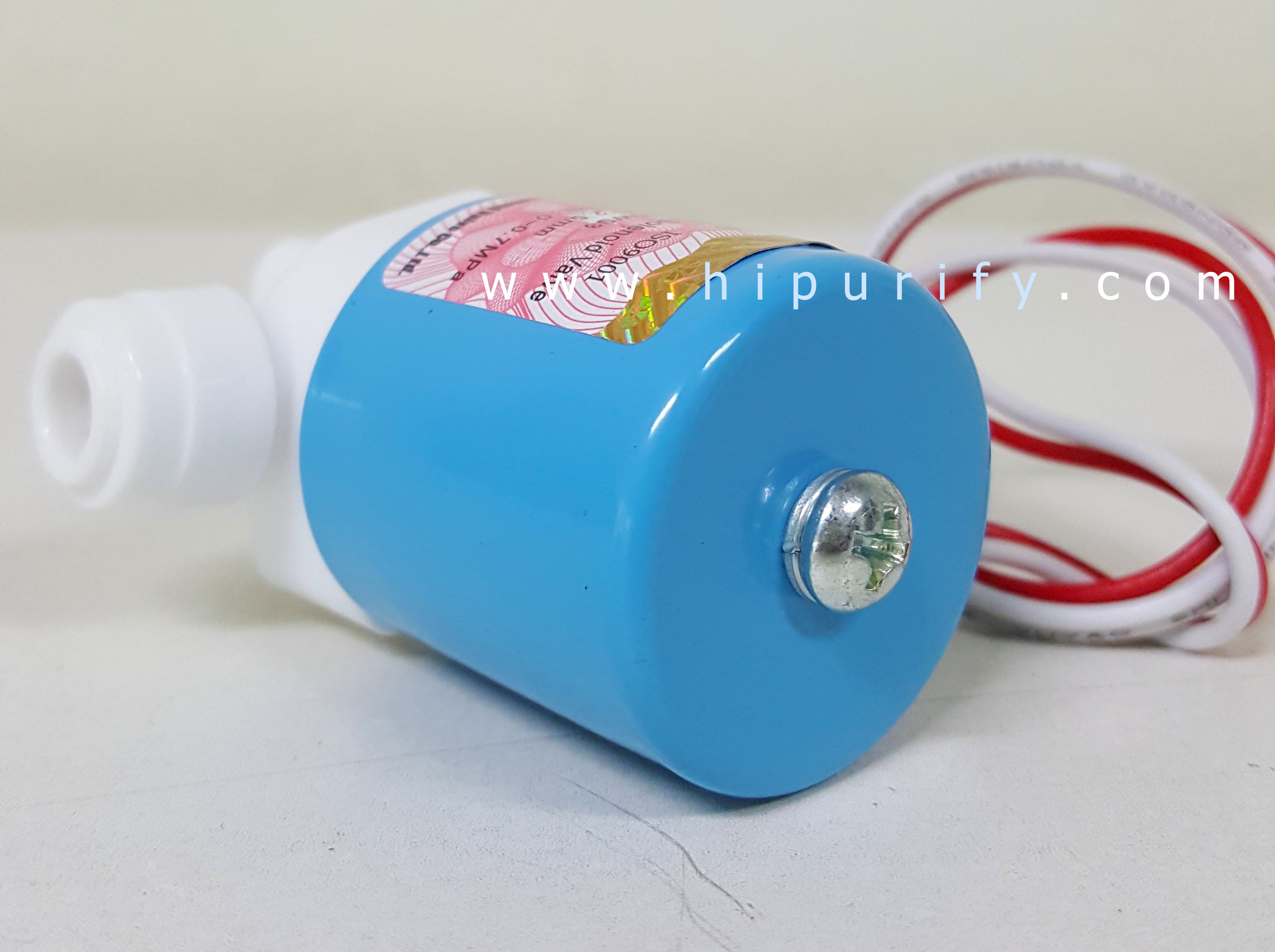 โซลินอยด์วาล์วพลาสติก รูเสียบขนาด 1/4"(2 หุน) N/C 24VDC 0.3A