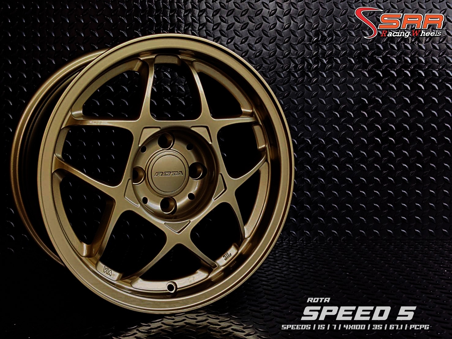SPEED 5 ROTA ขอบ15 4H100 ET35 PCPS ราคาพิเศษ