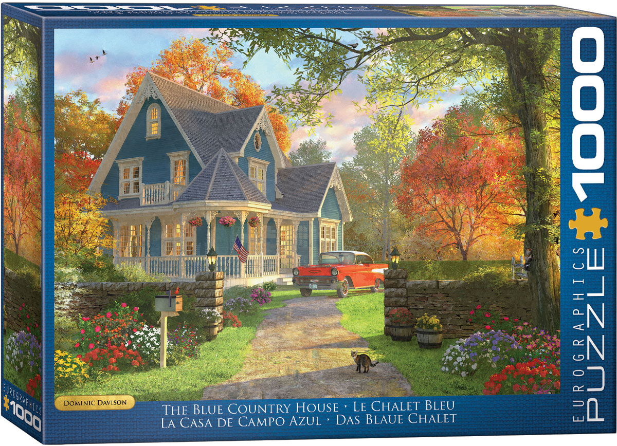 Eurographics - The Blue Country House by Dominic Davison (Non-Pattern) 1000 pcs.