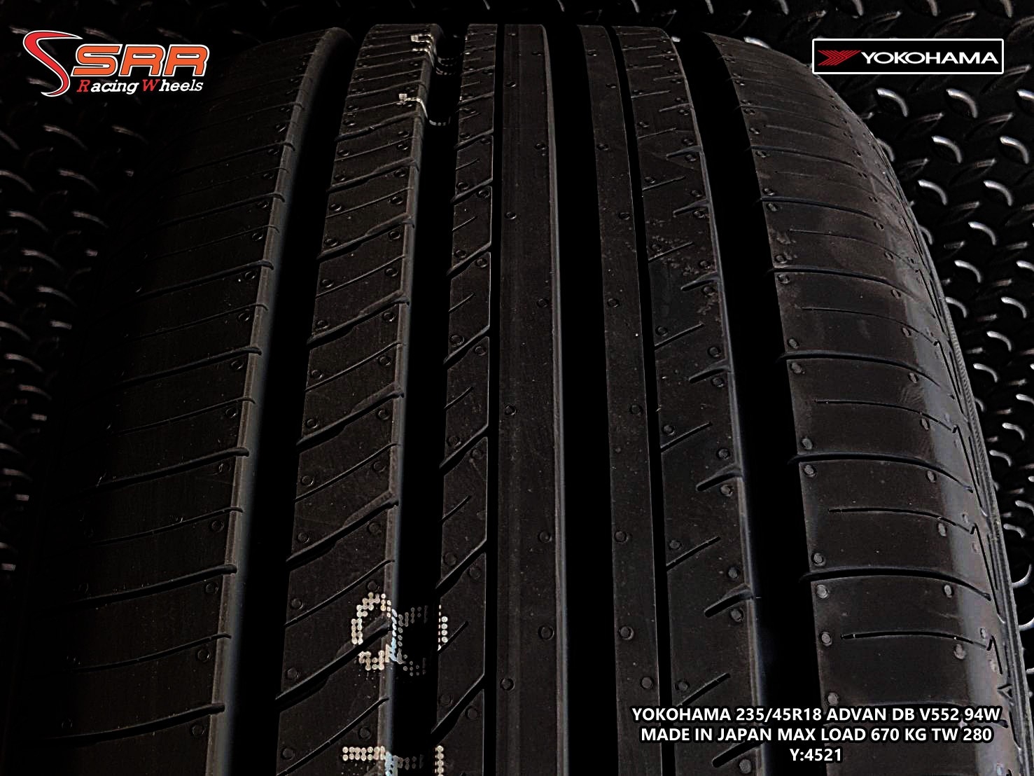 YOKOHAMA ADVAN dB V552 235/45R18 ยางใหม่ ยางญี่ปุ่น ราคาพิเศษ
