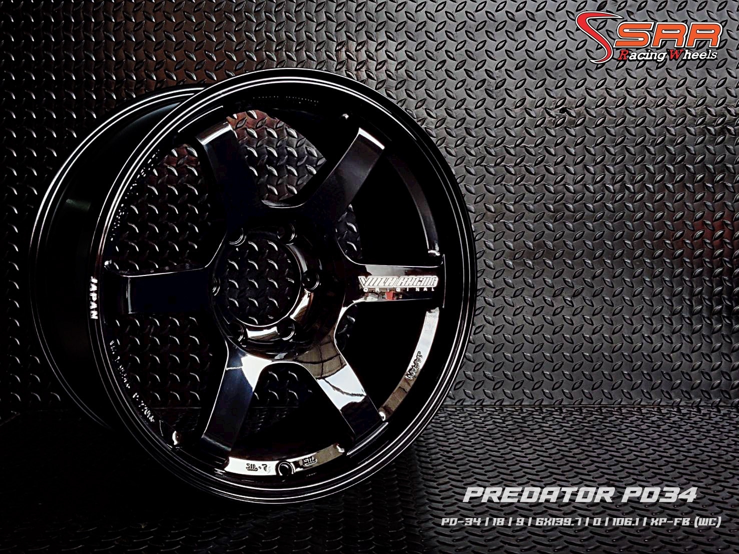 PREDATOR PD-34 TE37 ขอบ18 6H139.7 ET0 XP-FB (WC)