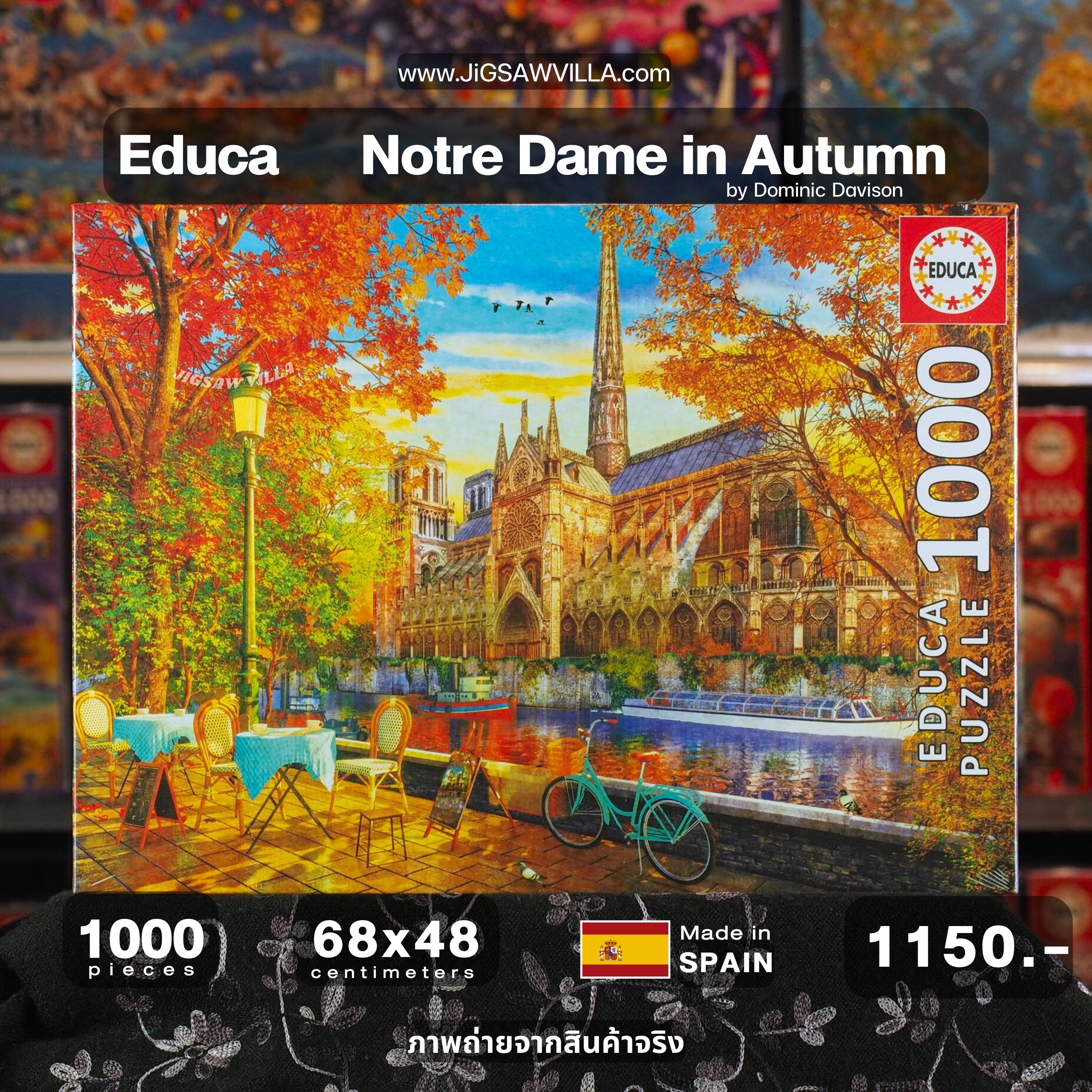 Educa - Notre Dame in Autumn by Dominic Davison 1000 pcs.