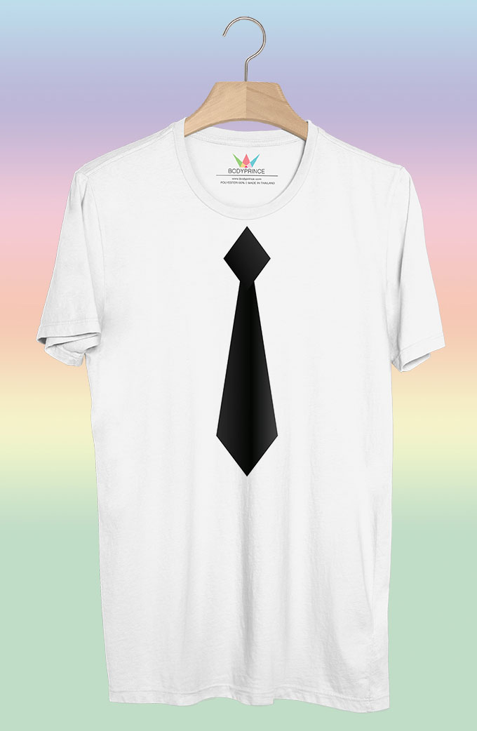 BP148 เสื้อยืด เนคไท #3