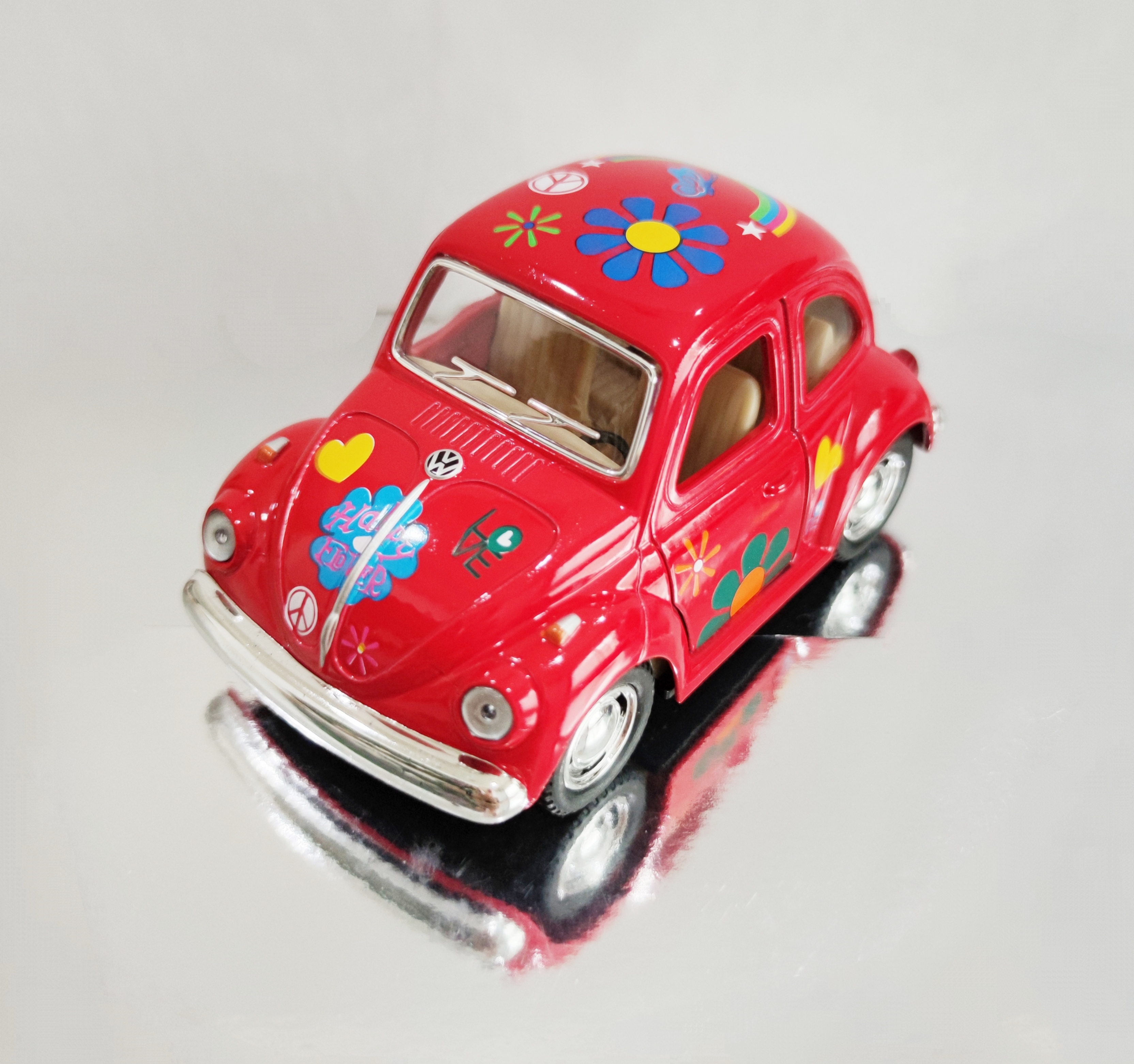 รถโฟล์คเต่า 1967 Volkswagen classical beetle โมเดลรถเหล็ก ขนาด 4 นิ้ว (ปลีก-ส่ง)