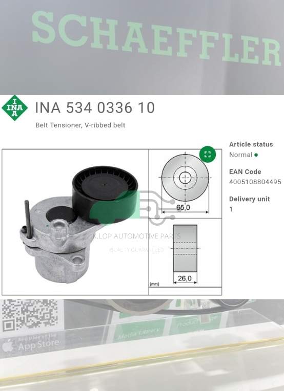 ชุดตั้งสายพาน(INA) : BENZ OM651 W204 W212 W166 W221 C218