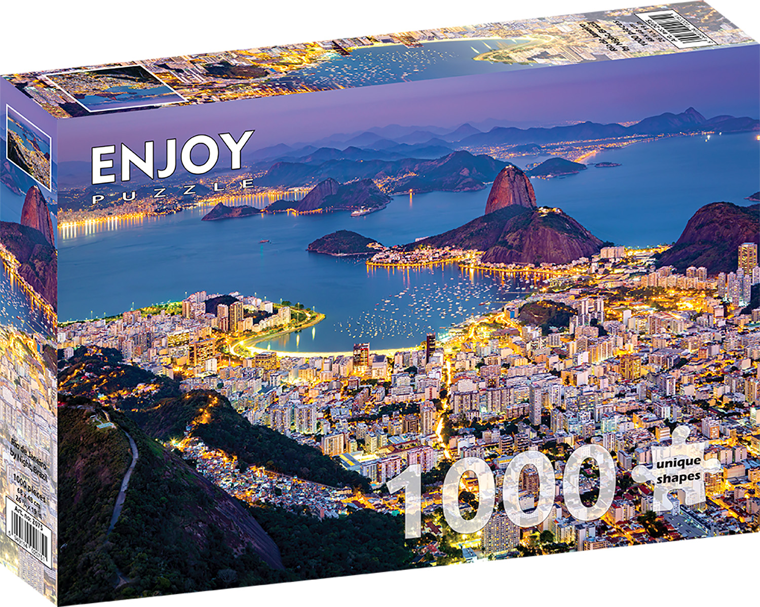 Enjoy Puzzle - Rio de Janeiro by Night, Brazil 1000 pcs.