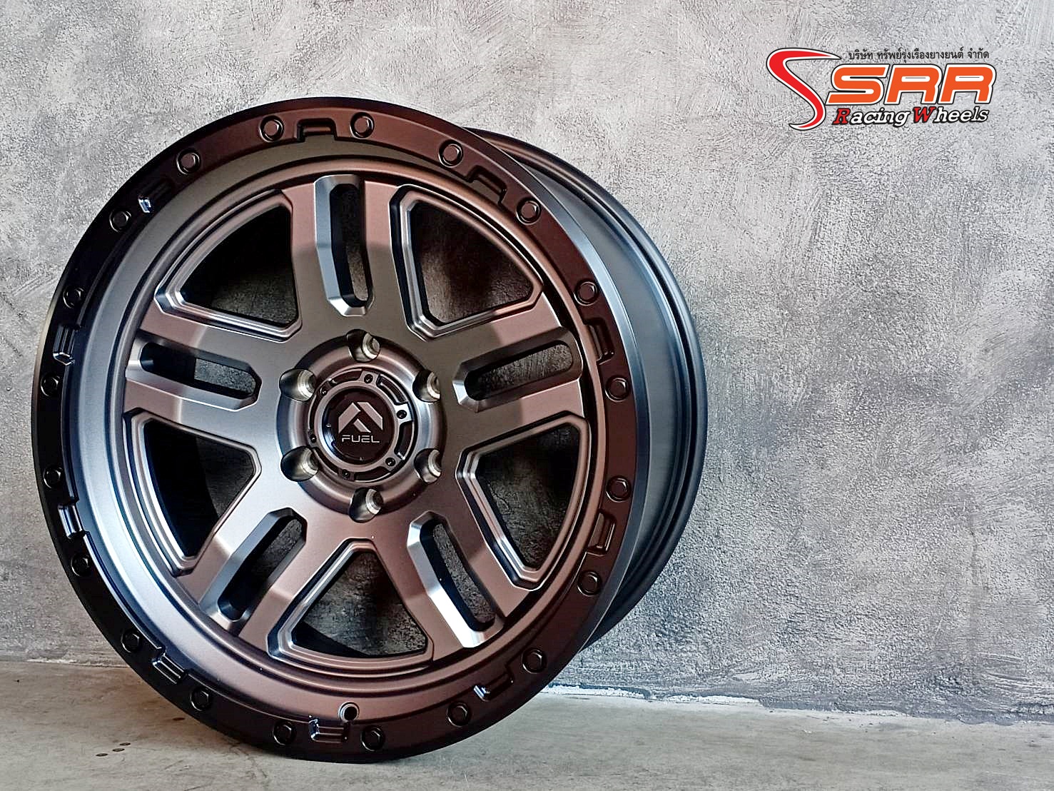 FUEL AMMO D701 ขอบ20 ET+1 6x139.7 MATTE ANTHRACITE/BLACK RING