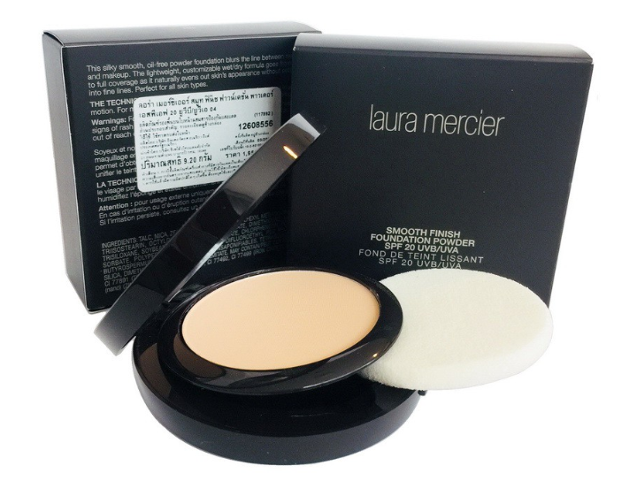 แป้งผสมรองพื้น Laura Mercier Smooth Finish Foundation Powder (9.2 g) เนียนที่สุด แพ็คเกจใหม่ล่าสุด