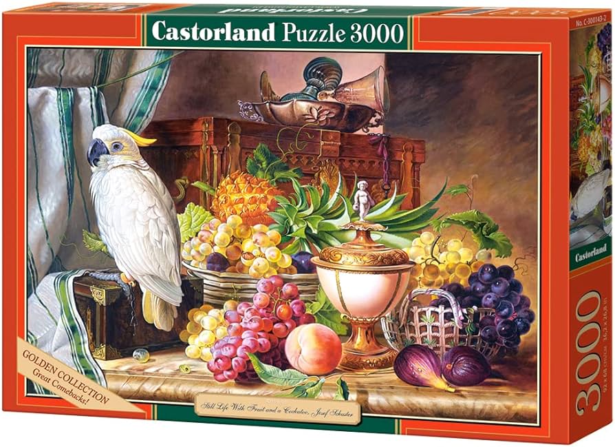 Castorland - Still Life With Fruit and a Cockatoo by Josef Schuster 3000 pcs.