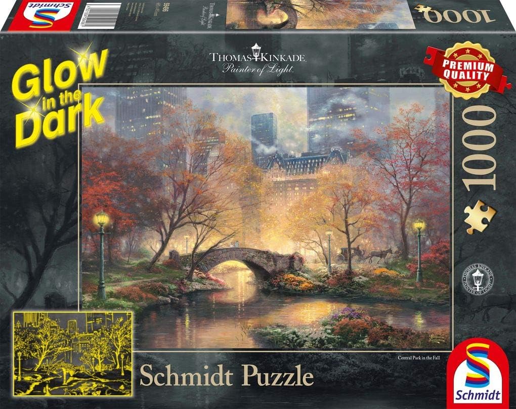 Schmidt - Central Park in the Fall by Thomas Kindade (Glow in the Dark) 1000 pcs.