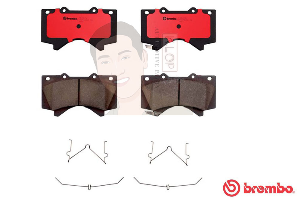 P83 107C ผ้าเบรก F (แท้ BREMBO รุ่น Ceramic) LEXUS แอลเอ็กซ์ LX (URJ201) ปี2007->