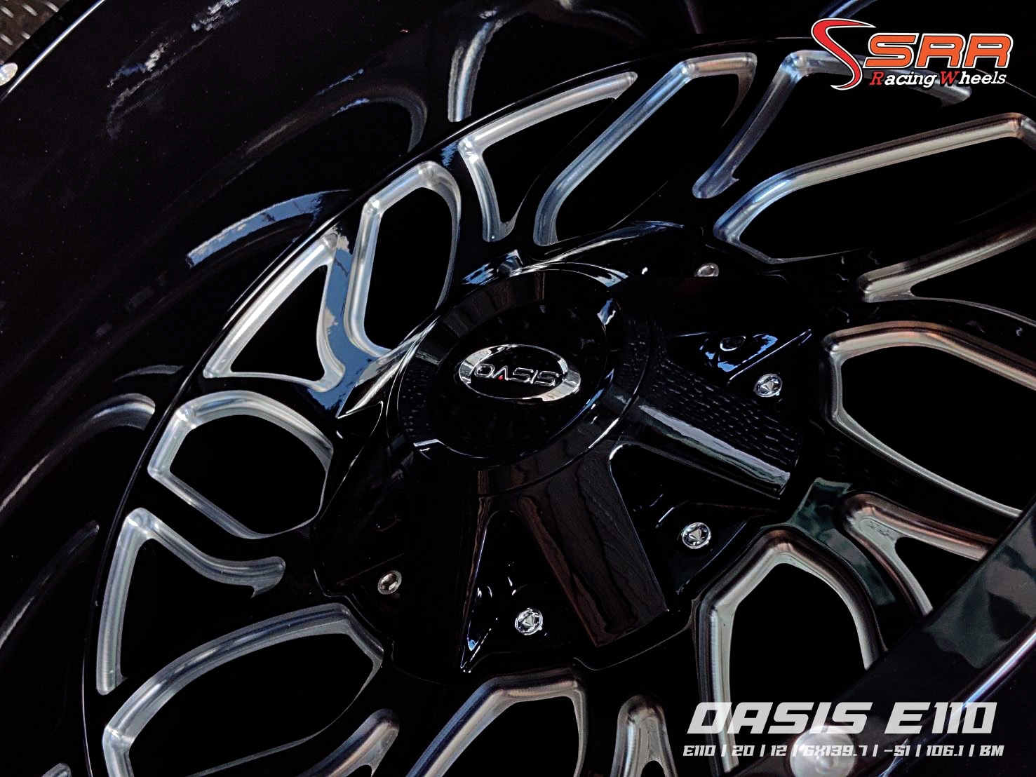 OASIS E110 ขอบ20x12 6H139.7 ET-51 BM ราคาพิเศษ
