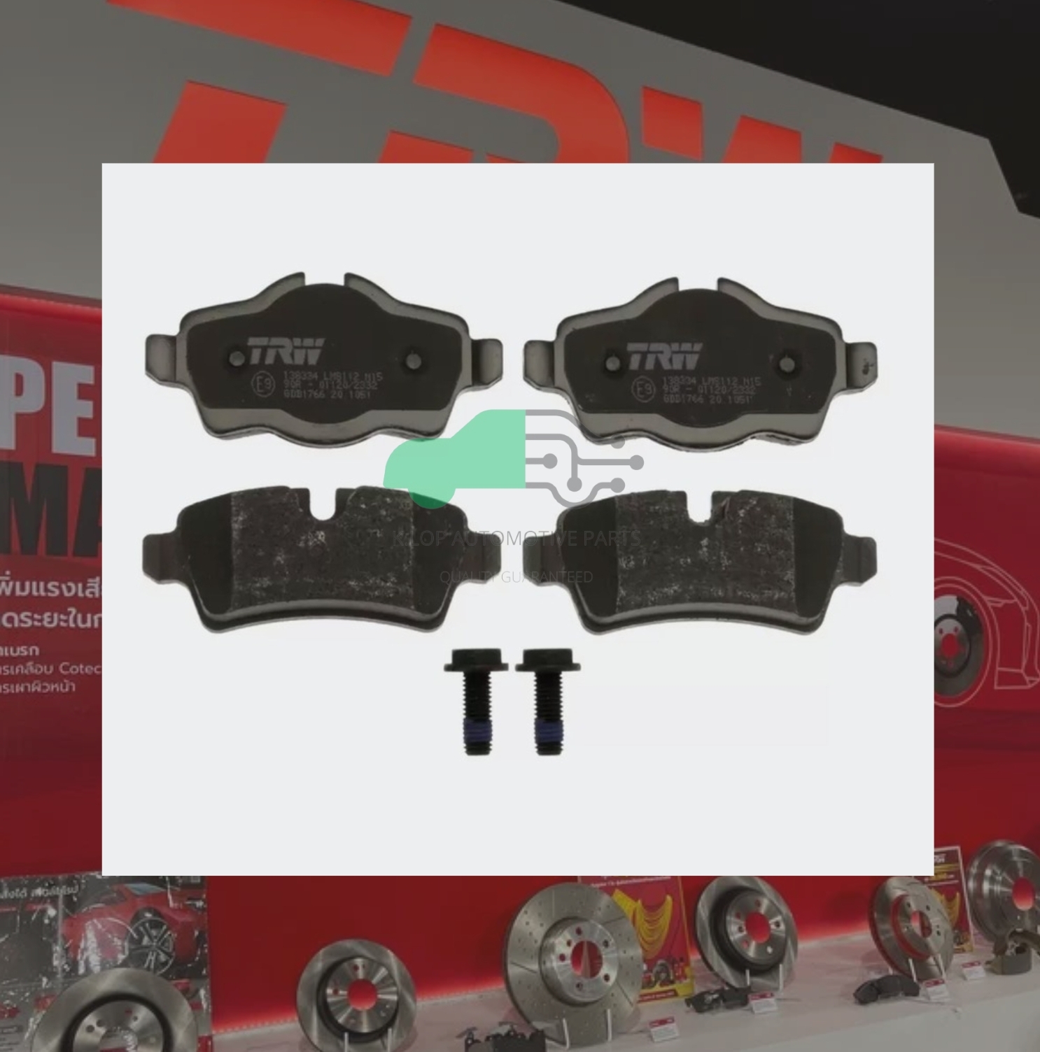 GDB1766 ผ้าเบรกหลังแท้ TRW (COTEC) : MINI CLUBMAN R55 Cooper, One, One D, S / 2.0L/R57,R58,R59/R56 One,S / 1.4L, 1.6L