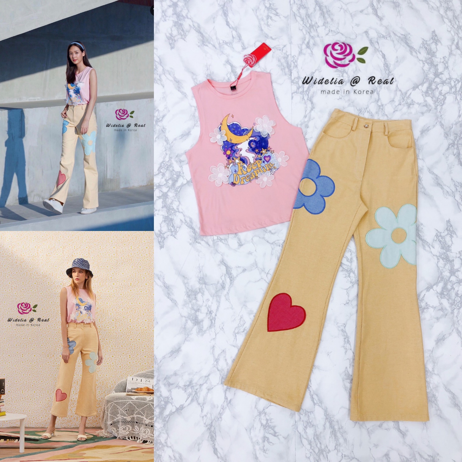 Disaya Set เซ็ทเสื้อแขนกุดและกางเกงขายาวแสนสวย