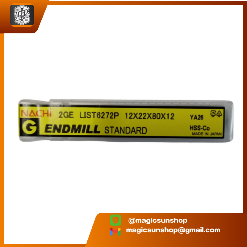 L6272P_12.0MM ดอก เอนมิลล์สีทอง NACHI