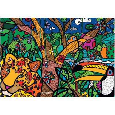 Bluebird Puzzle - Amezon by Romero Britto 1000 pcs.
