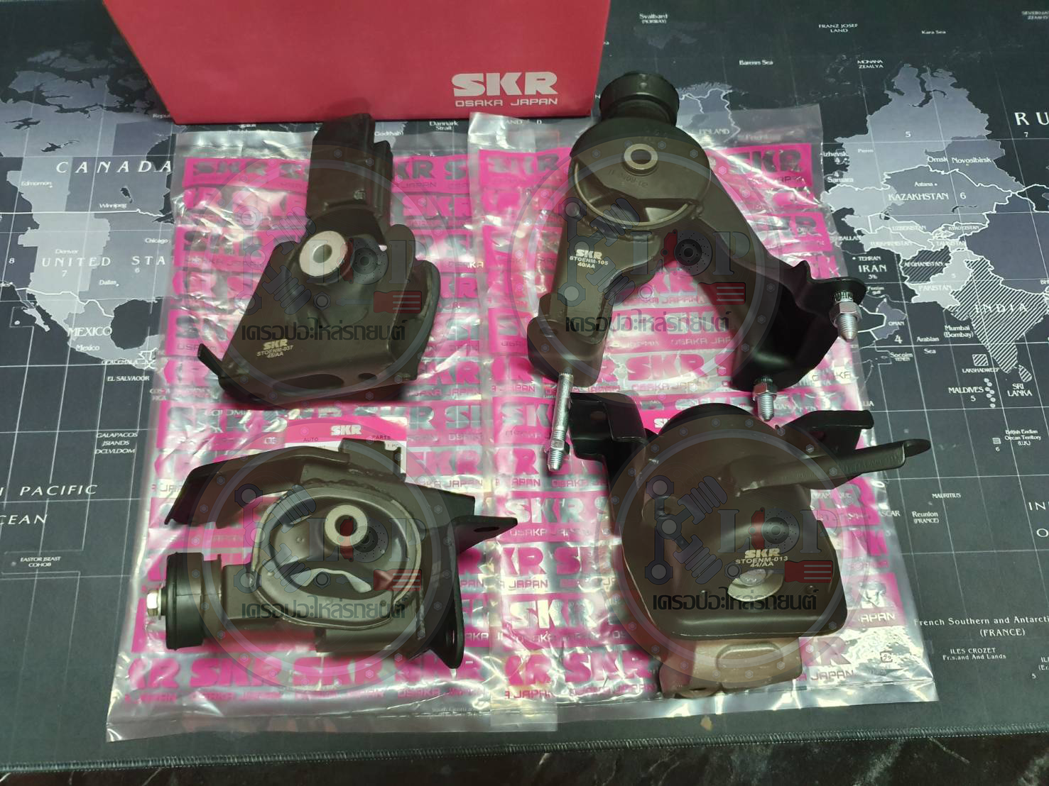 ชุดยางแท่นเครื่อง SKR : OEM JAPAN (Toyota Altis ปี2008-2013 ZZE141 เกียร์ออโต้ A/T)