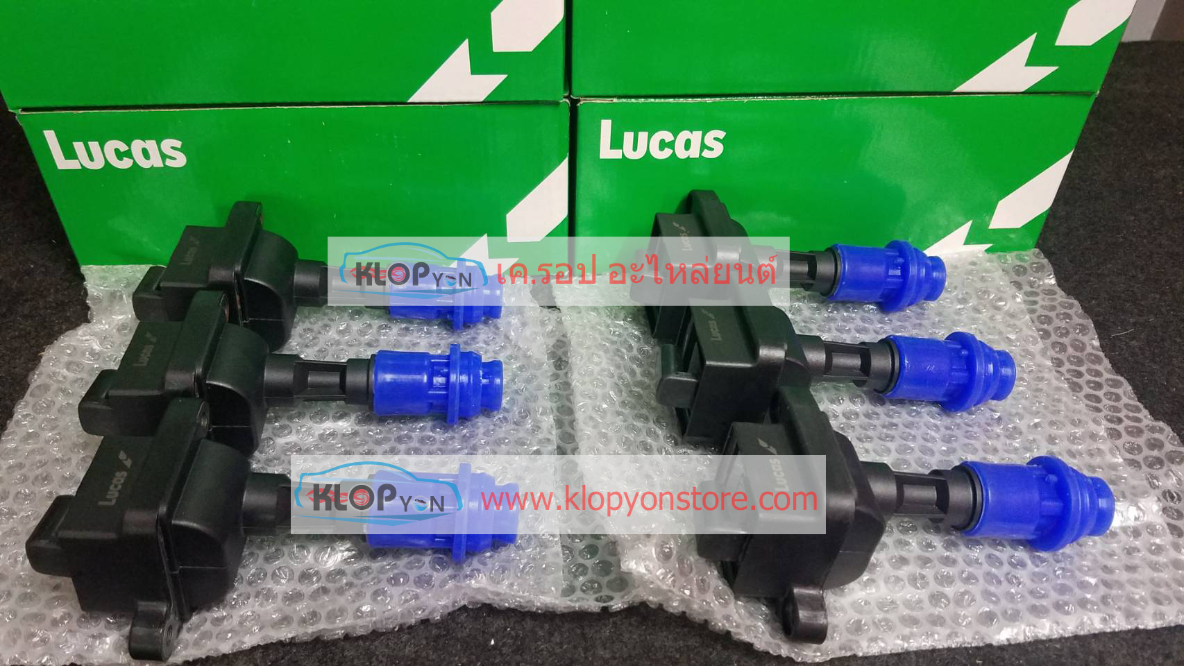 ICA2205 คอยล์จุดระเบิด(LUCAS) Toyota เครื่อง 1J TURBO 1JZ, 2JZ-GTE for NGV LPG (6สูบ 6ตัว)***ราคาต่อตัว