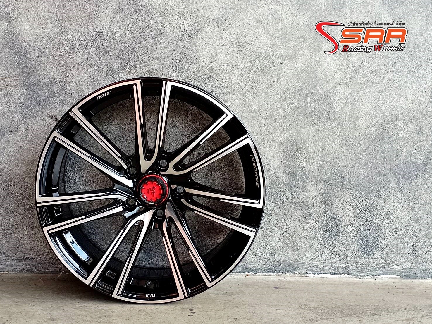 LENSO SAMURAI SC-RYU ขอบ17 ET35 5x114.3 BKFW