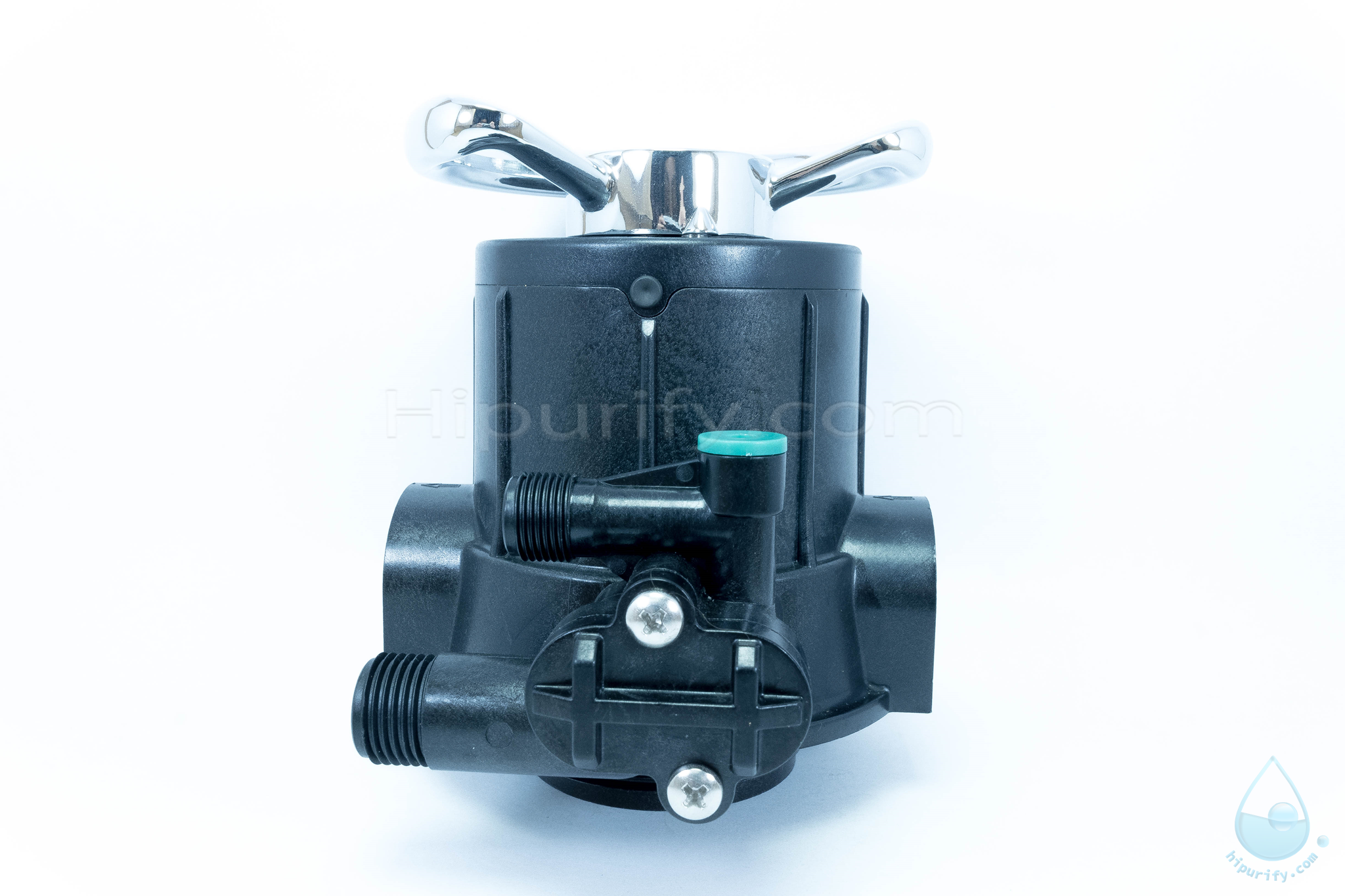 วาล์วควบคุมถังกรองน้ำ Manual Valve Intel/Outlet 1 นิ้ว คอ 2.5 นิ้ว รุ่น F64A สำหรับสารกรองเรซิ่น