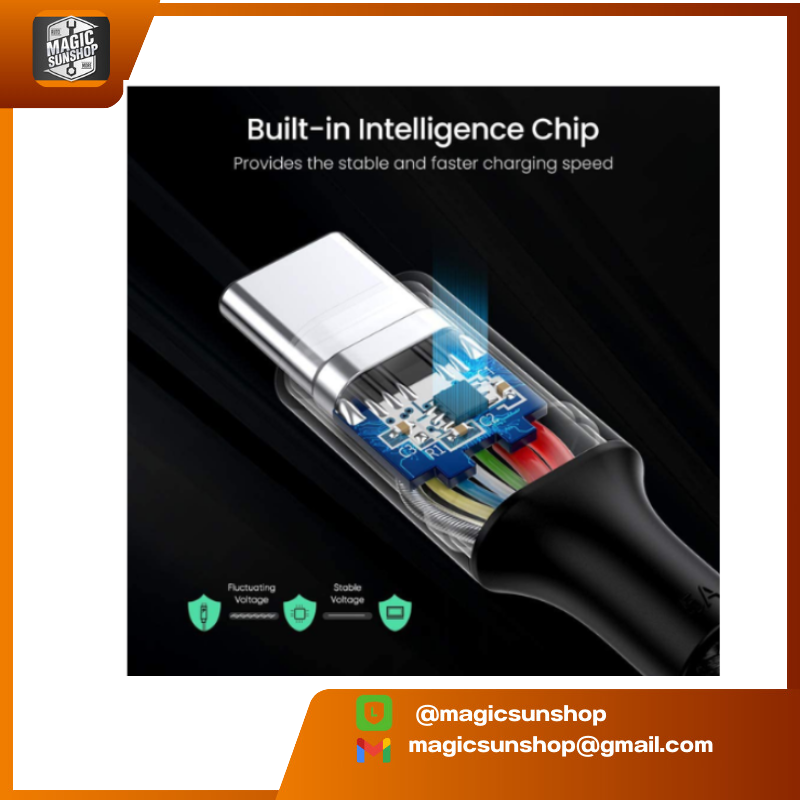 925090 GREEN 100 W USB A to USB C Charging Cable 2M